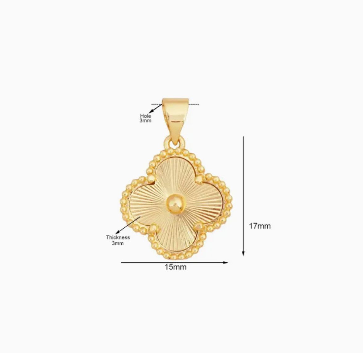 Golden Clover Charm