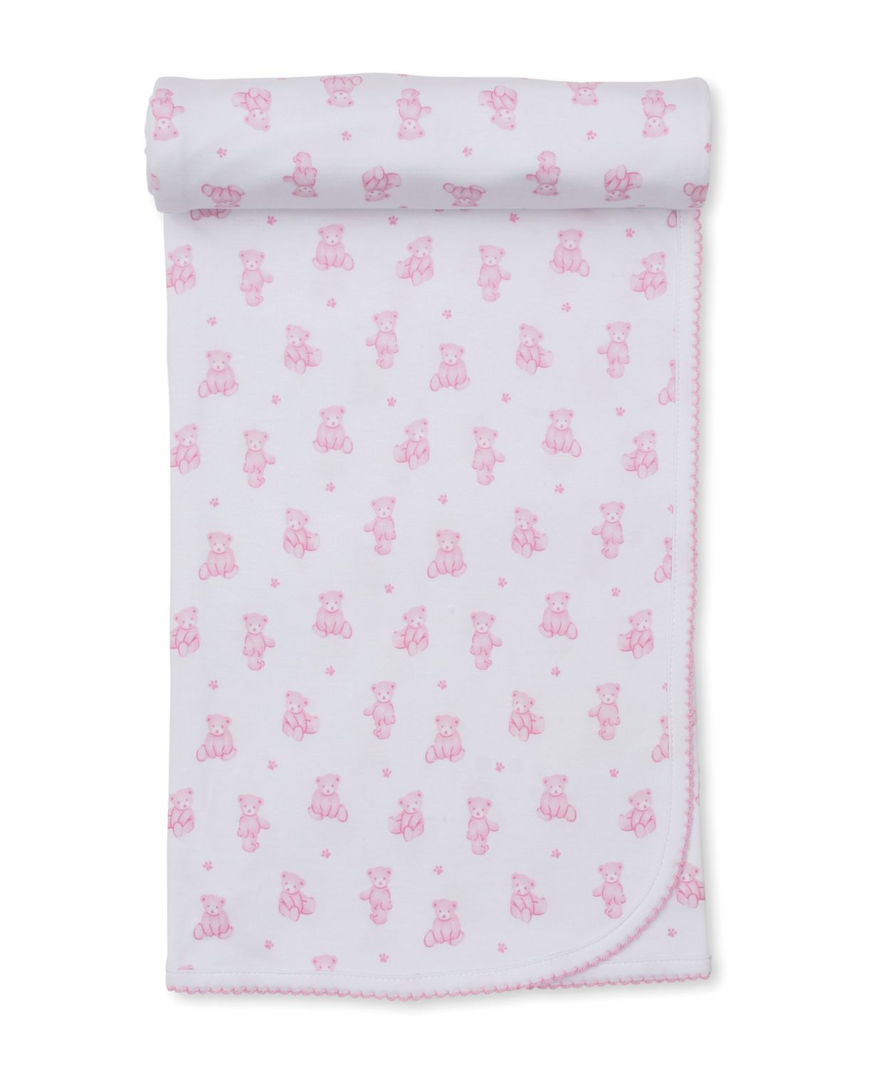 Teddy Bear Time Blanket- Light Pink