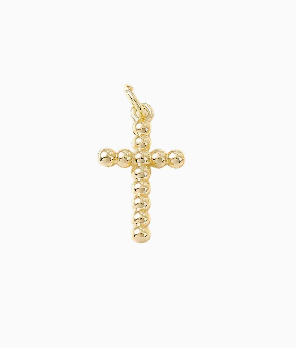 Beaded Cross Charm