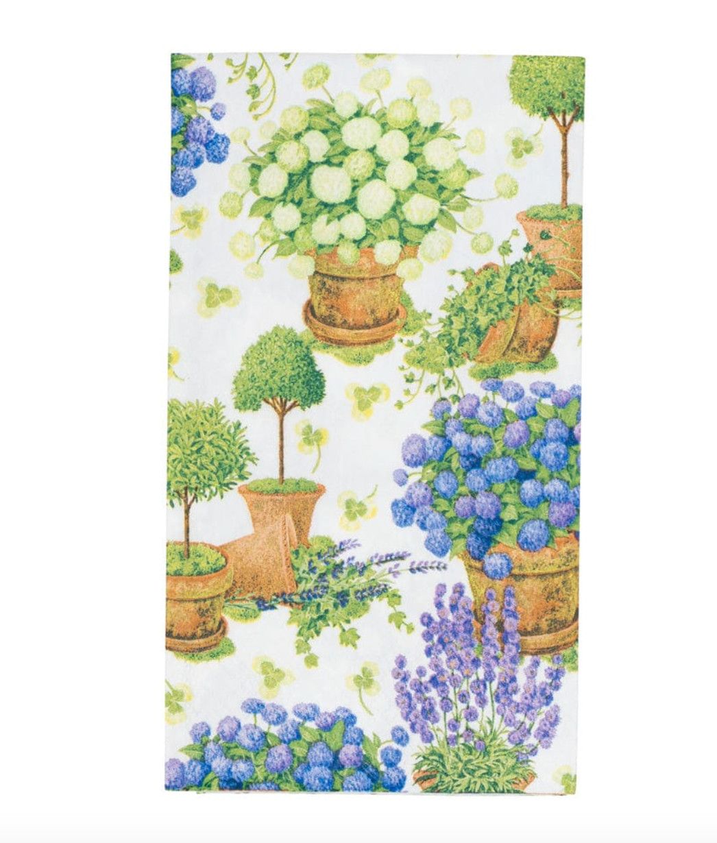 Potted Hydrangeas Guest Towel