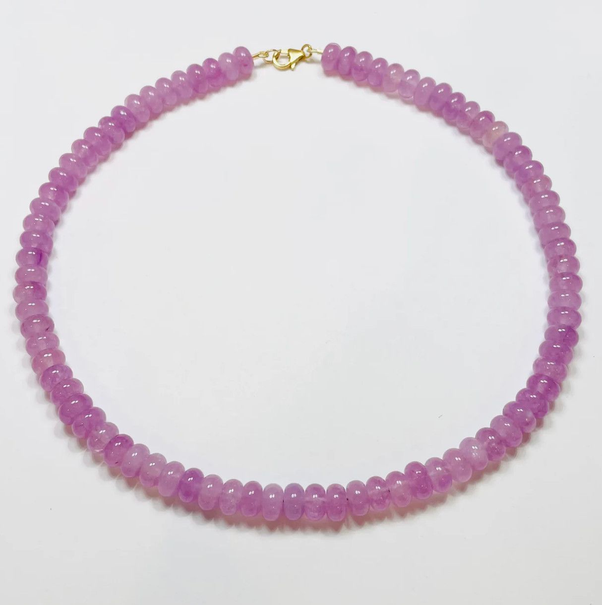 Lavender Rose Angelite Necklace