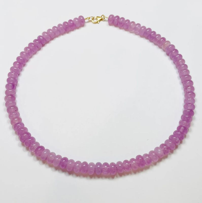 Lavender Rose Angelite Necklace