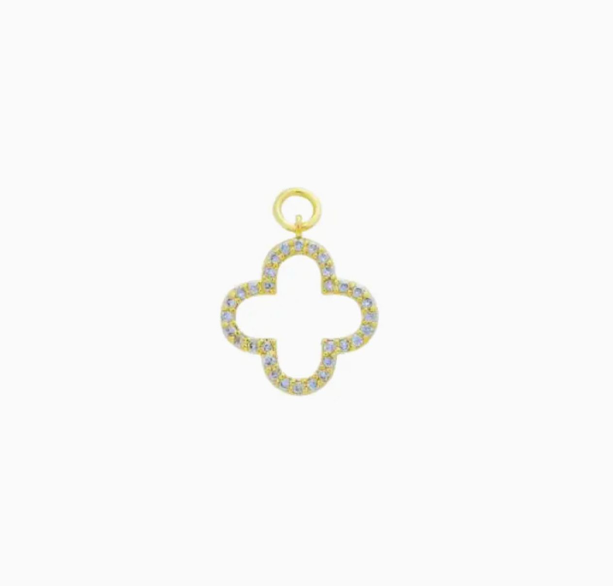 Pave Clover Charm
