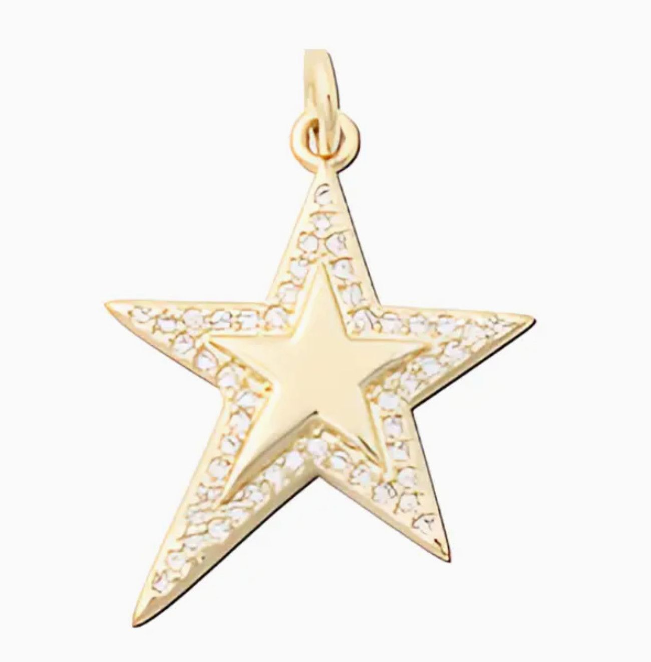 Gold Pave Star Charm