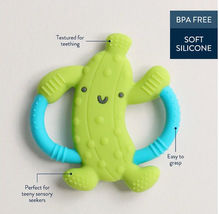 Silicone Handle Teether Pickle