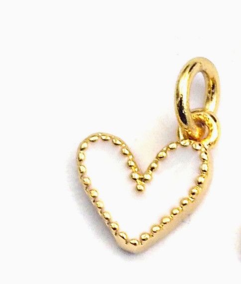 Enamel Heart Charm w/ Clip