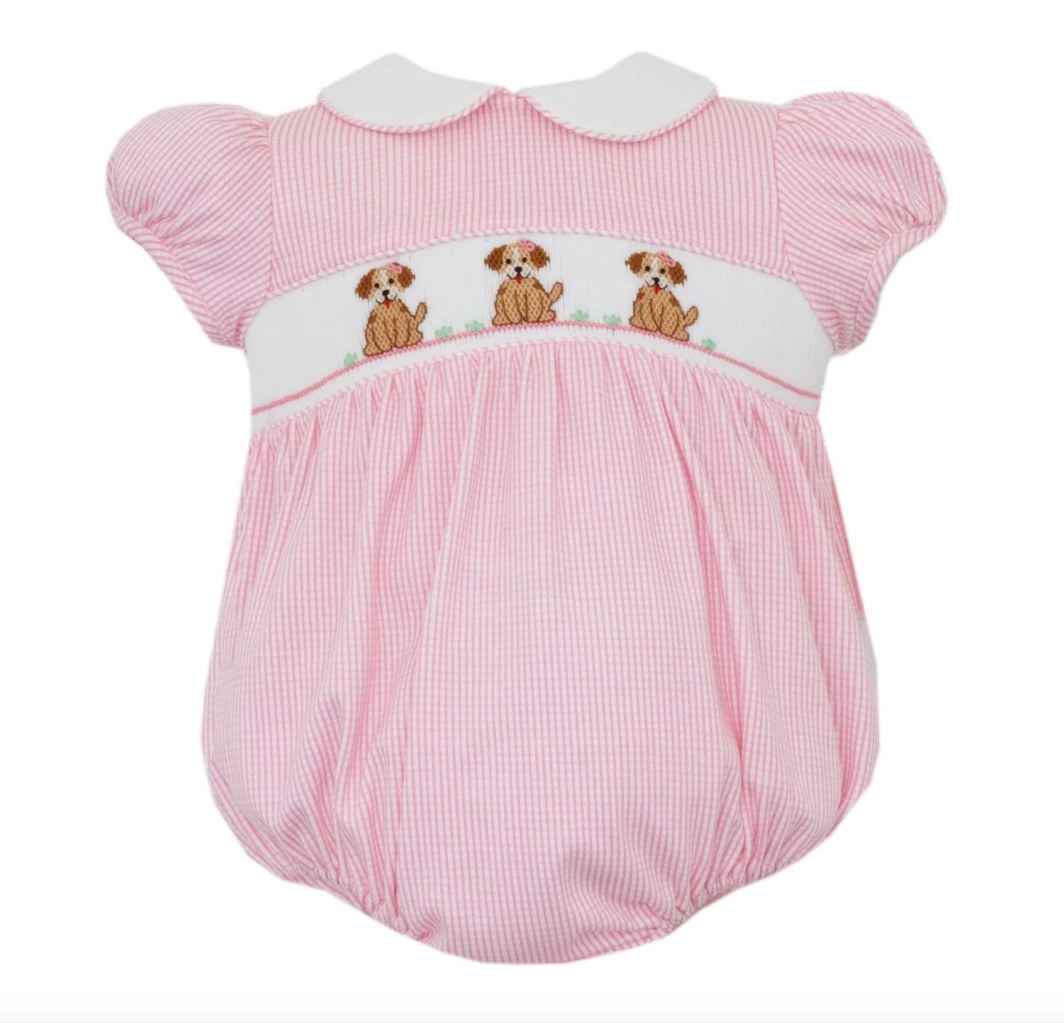 Girl&#39;s Puppies Pink Knit Check Bubble 