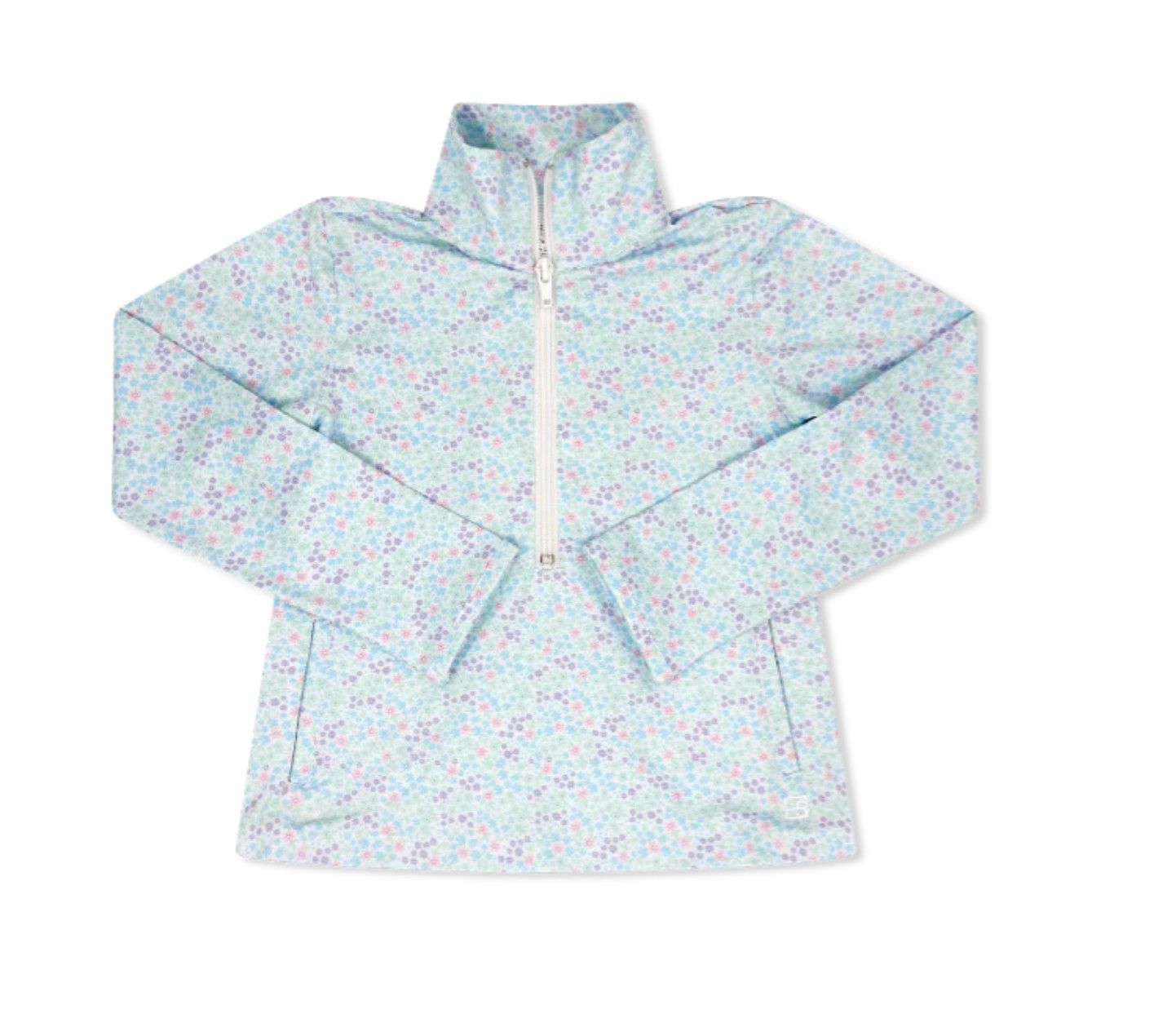 Heather Half Zip - Froster Floral &amp; Coconut