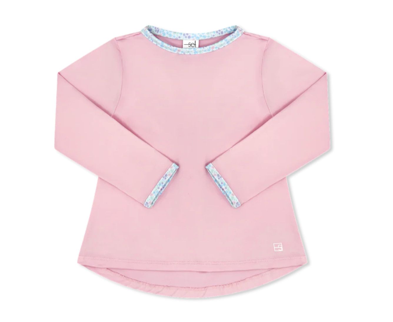 Taylor T Long Sleeve - Cotton Candy Pink &amp; Frosted Floral