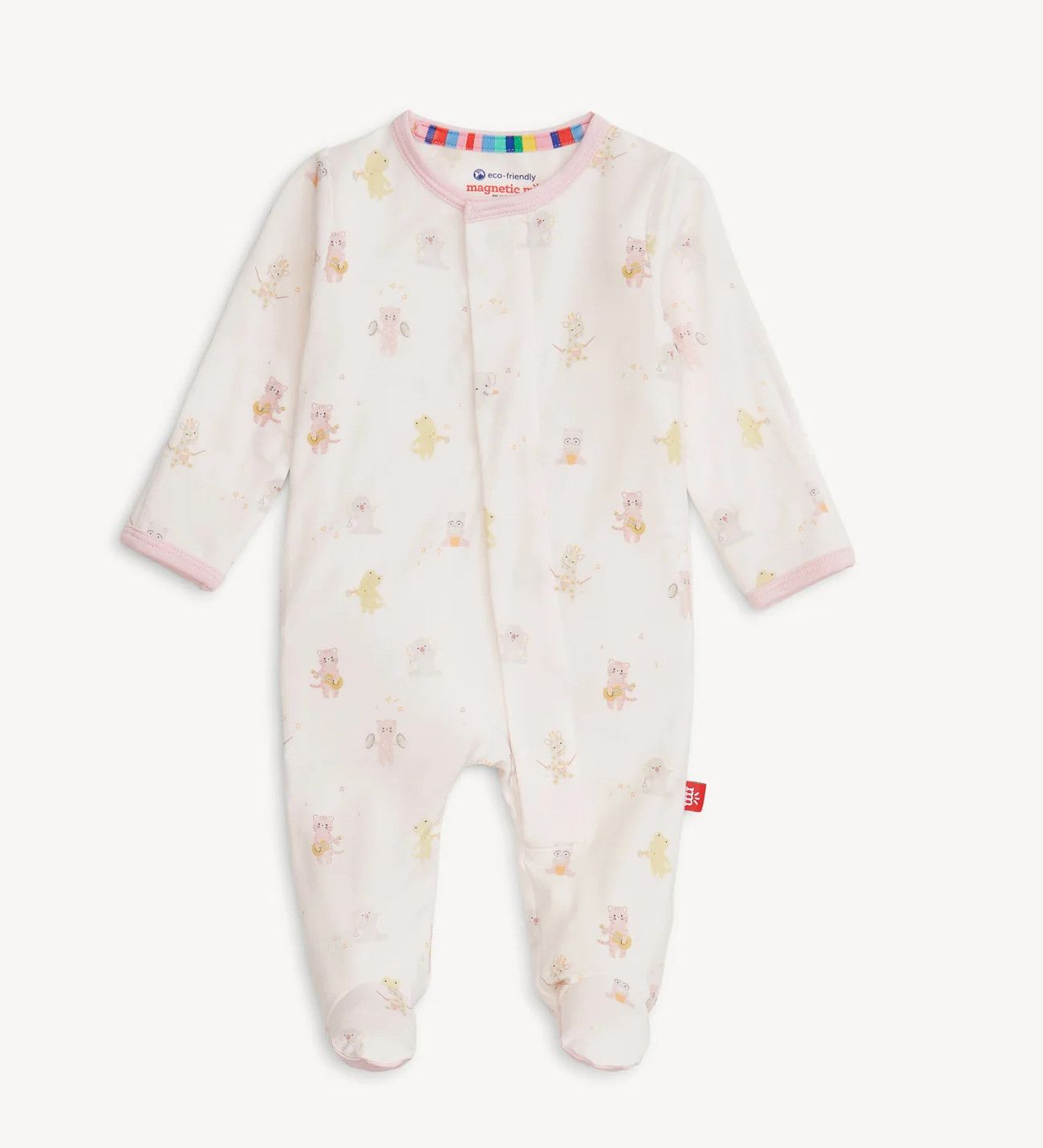 Pink Baby Beats Modal Footie