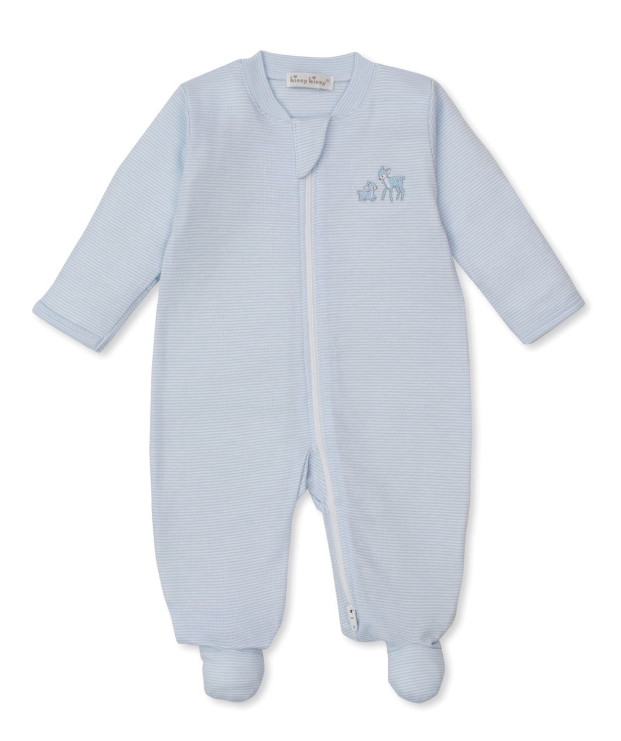 Forest Fanfare Footie Blue w/ Zip STR