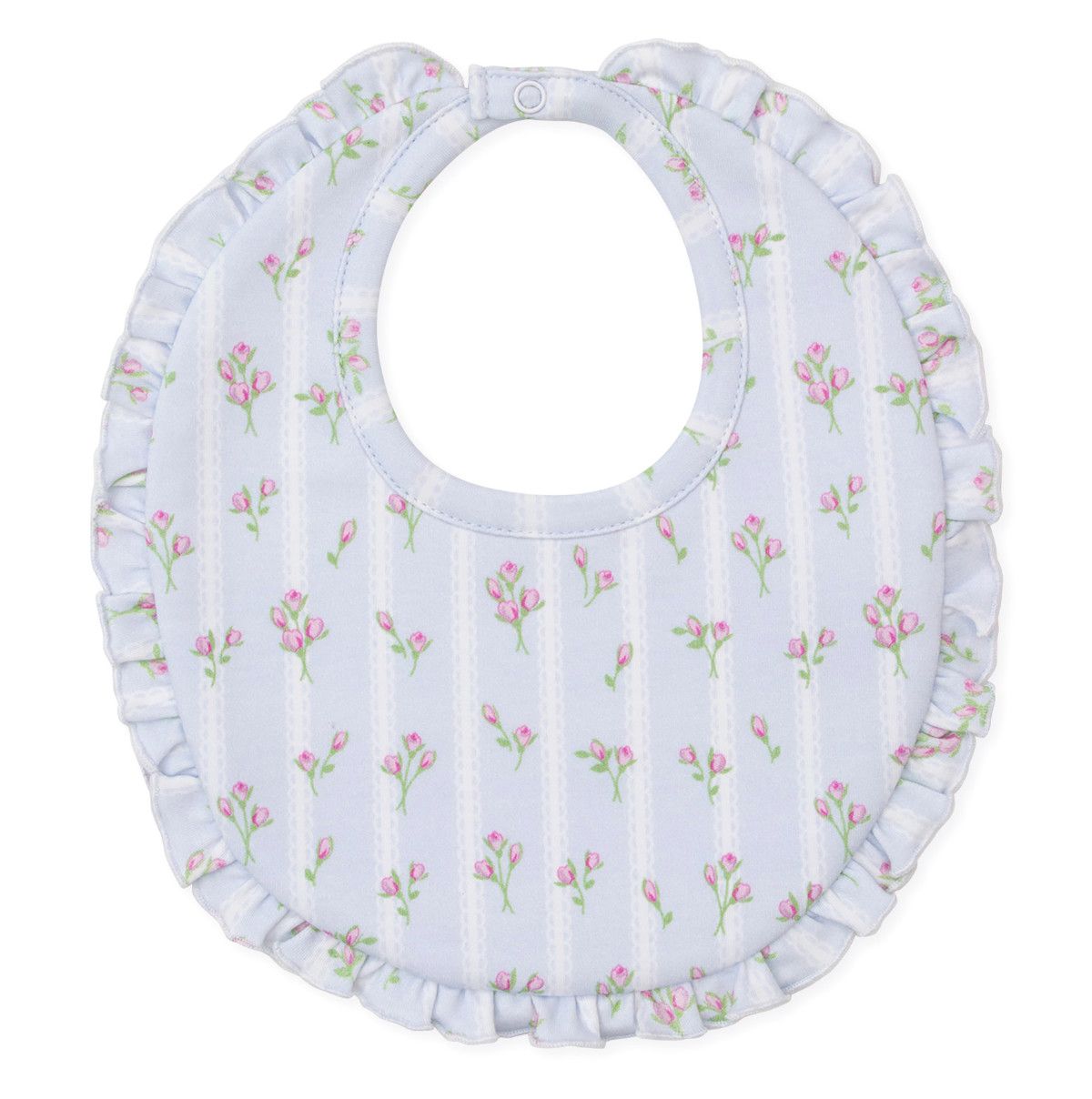 Ribbon Stripe Bib Light Blue