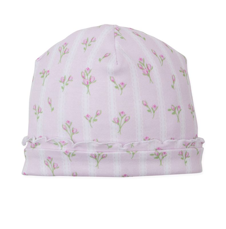 Ribbon Stripe Bouquets Hat Pink