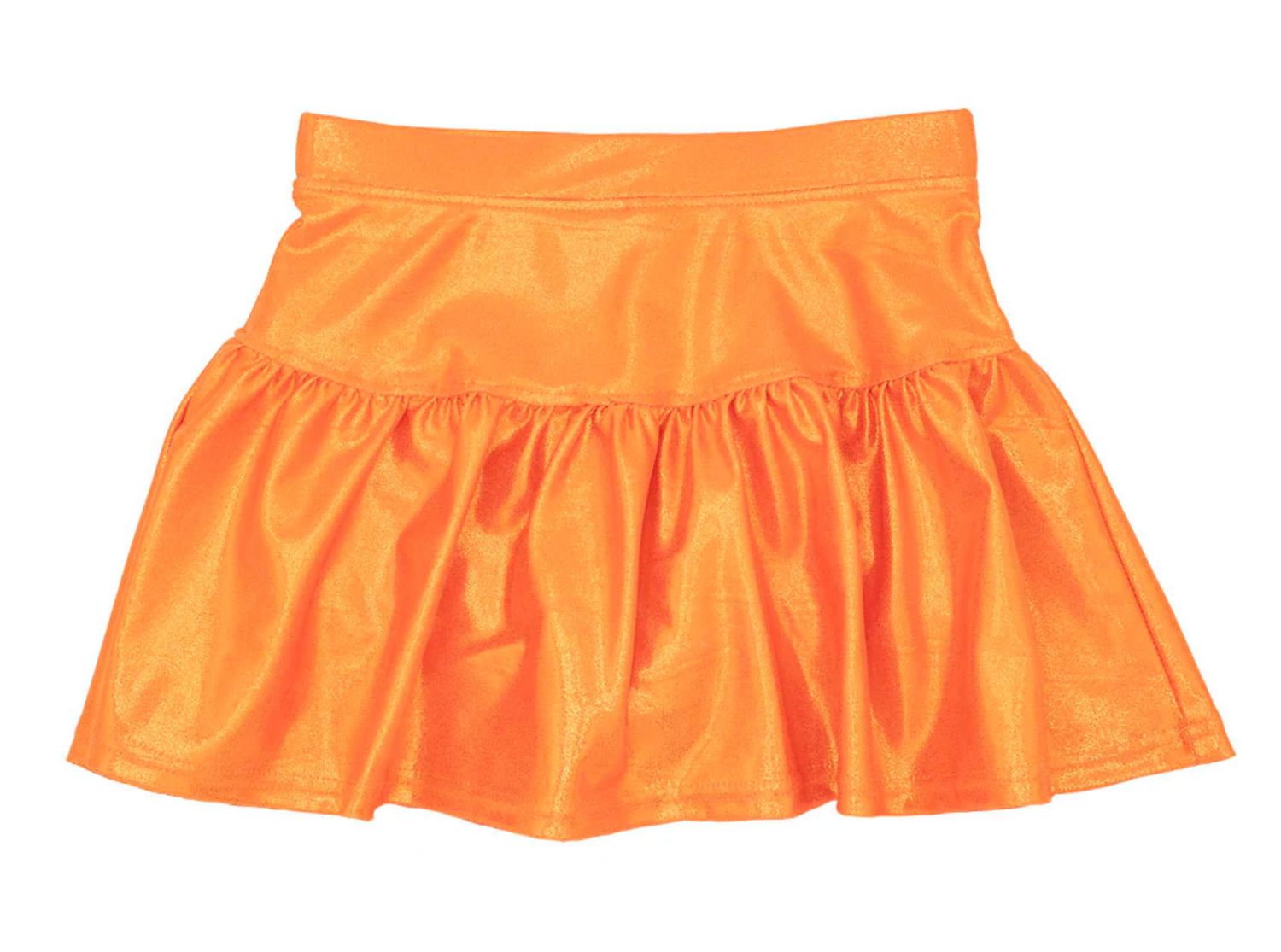 Gathered Skort in Orange Shimmer 
