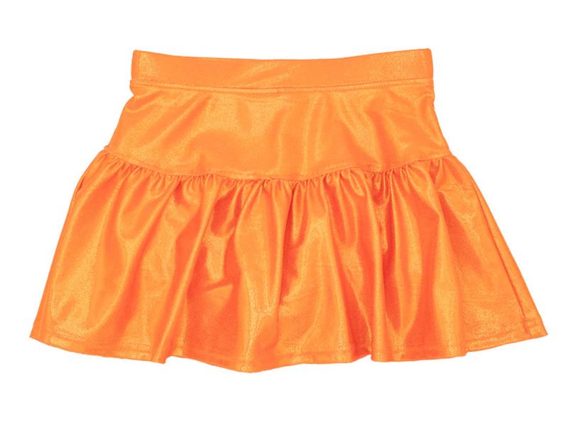 Gathered Skort in Orange Shimmer 