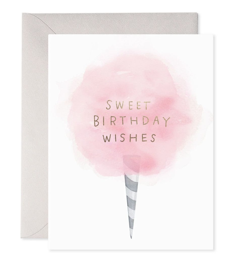 Cotton Candy Birthday Card