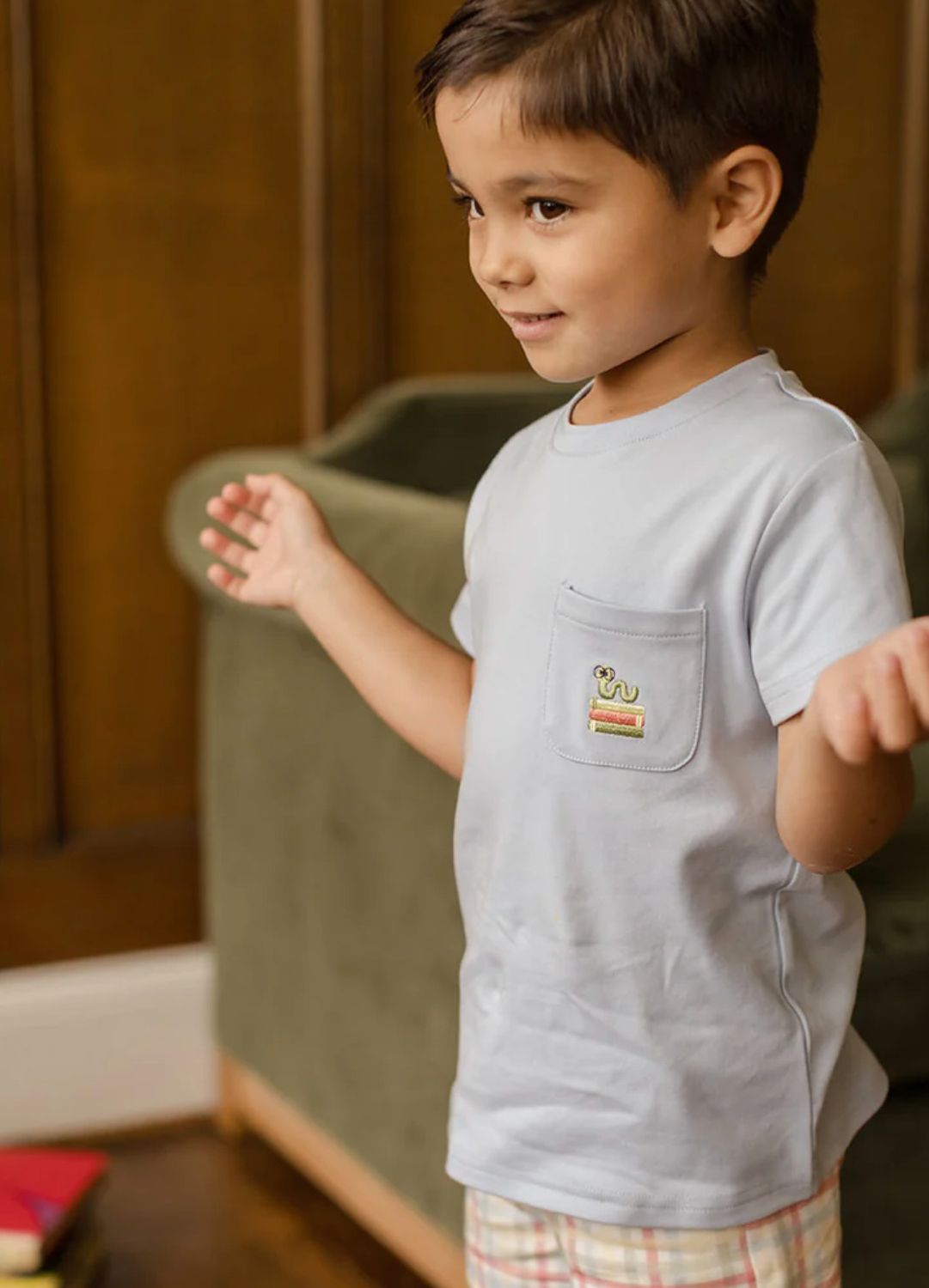 Jackson Pocket Tee - Bookworm