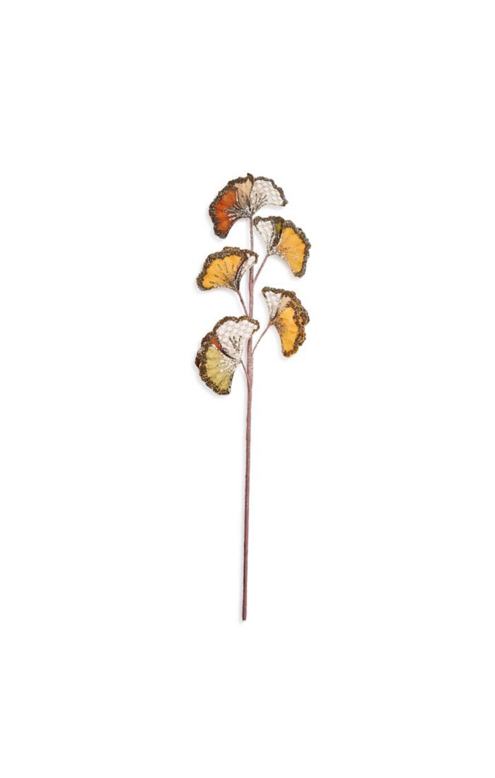 Mocha Check Gingko Spray