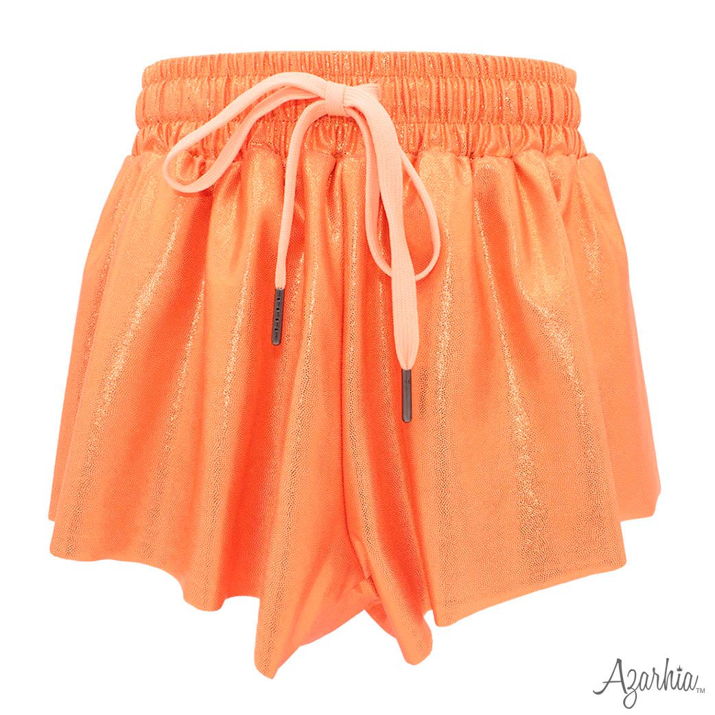 Shimmer Butterfly Short in Orange 
