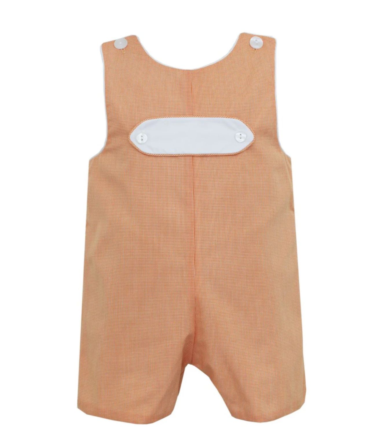 Orange Gingham Boy&#39;s Short Jon Jon