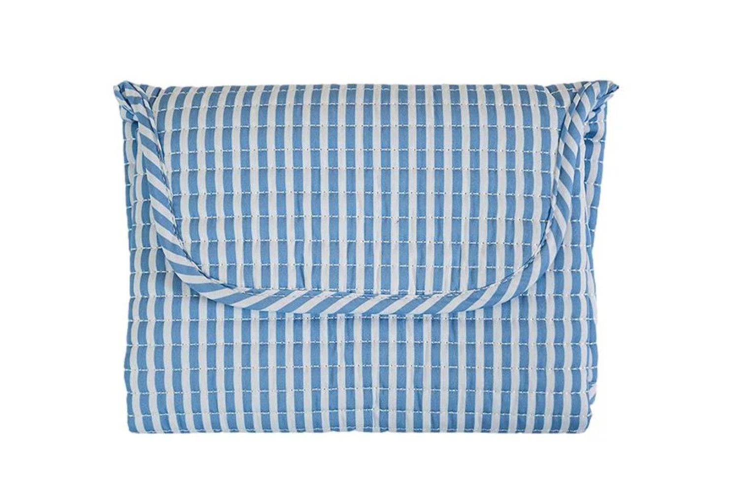 TRVL Quilted Changing Mat - Pimlico Stripe Chambray