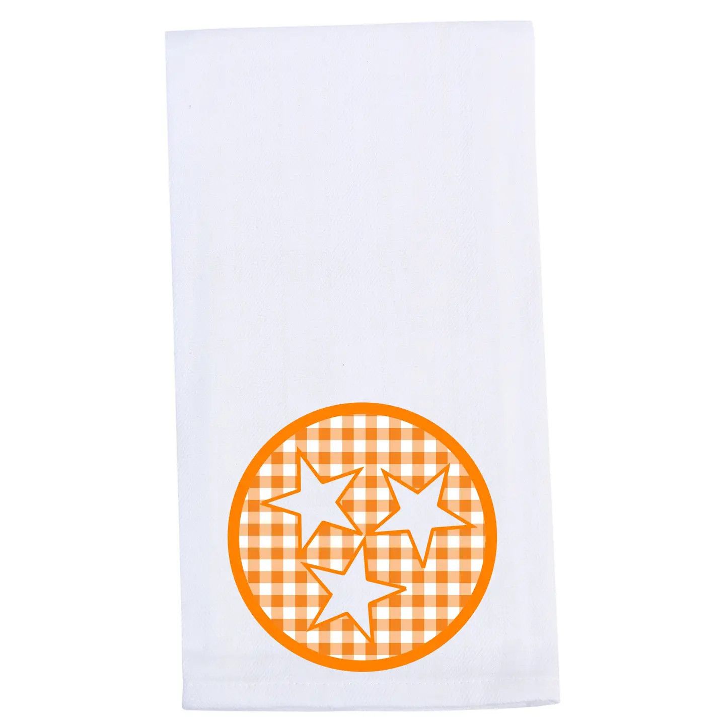 Gingham Tri Star Tea Towel