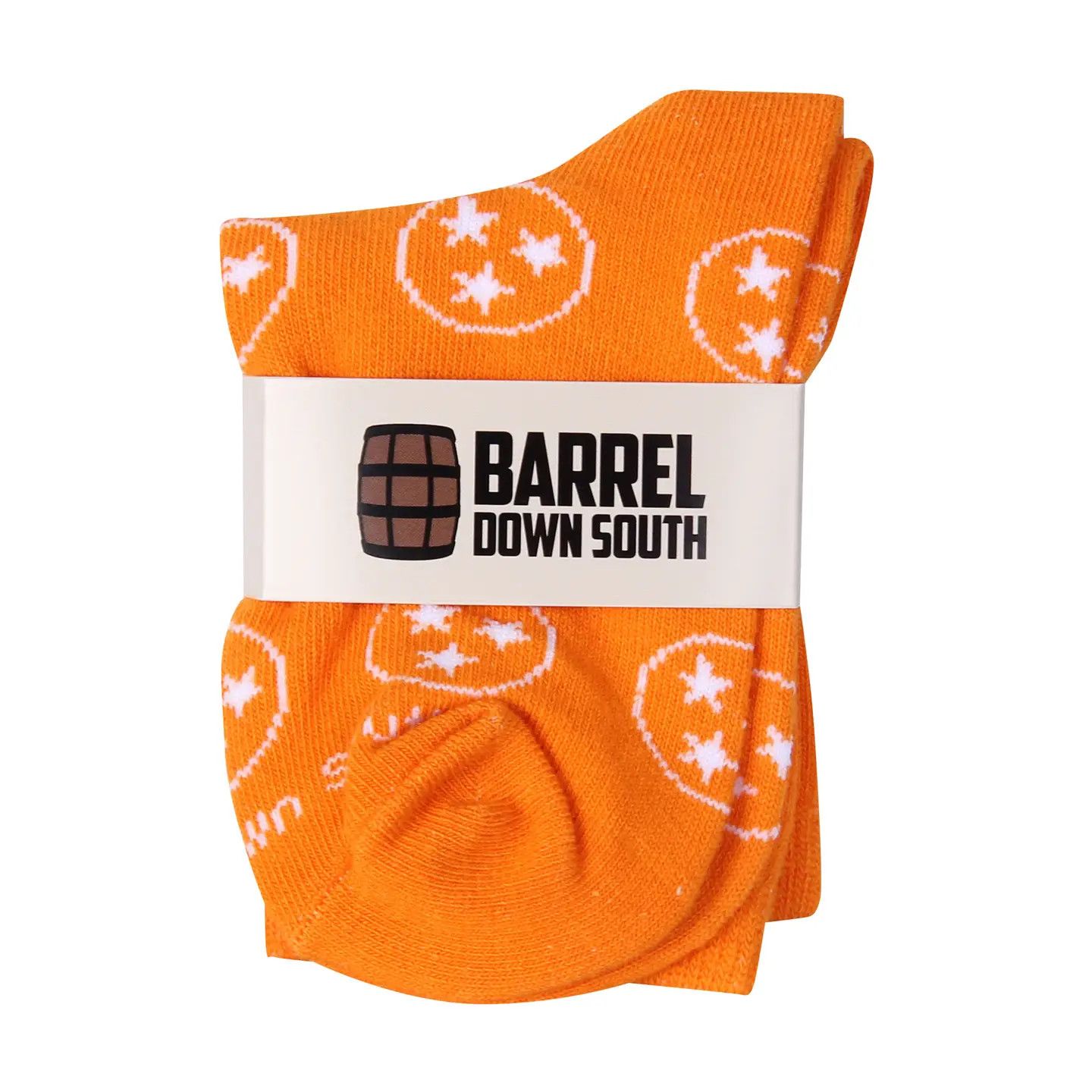 Tennessee Orange and White Kids Tri-Star Socks