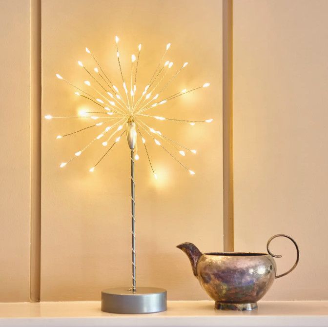 Mini Table Starburst Light- Silver