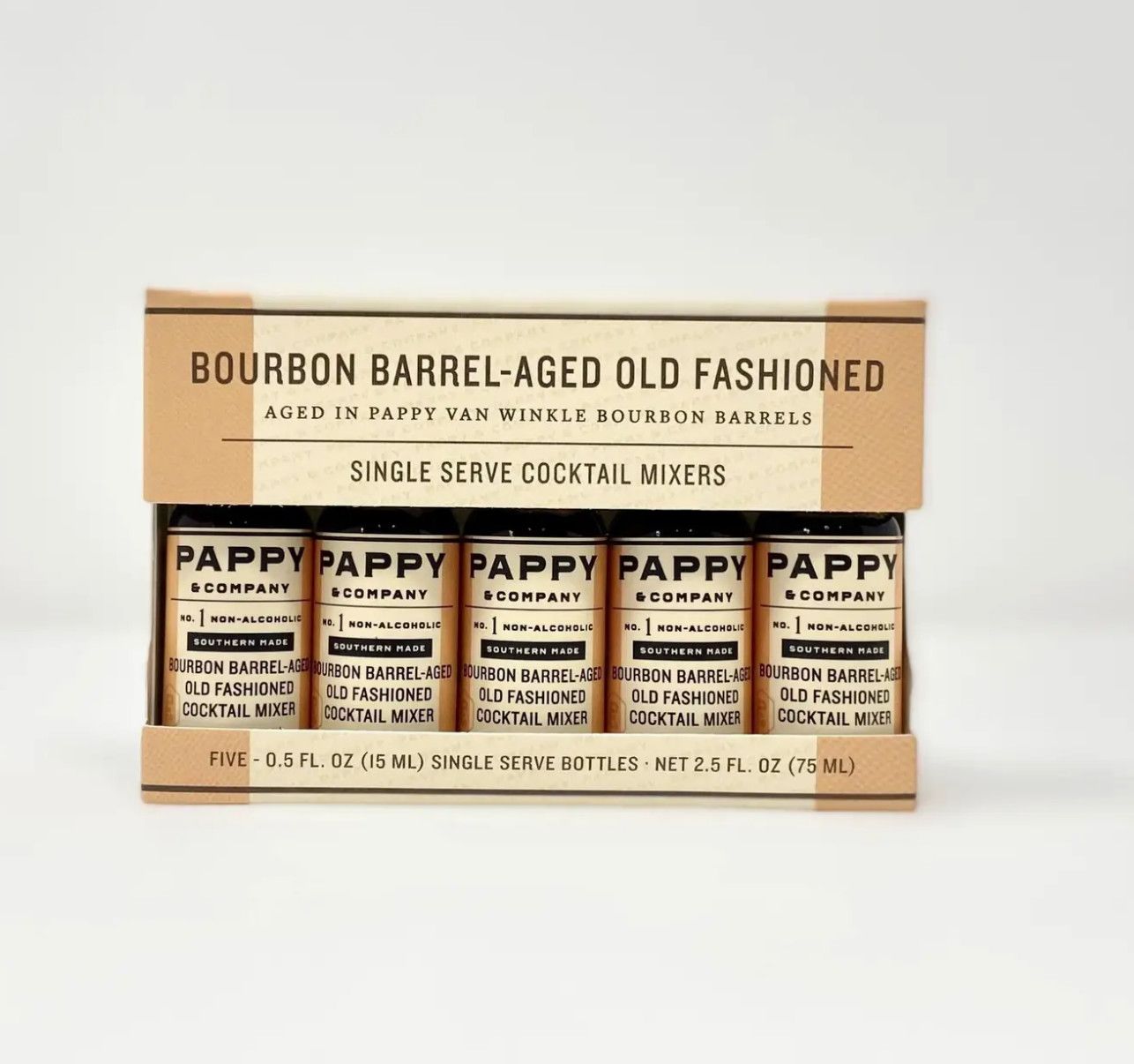 Bourbon Barrel-Aged Old Fashioned Mix - Single Serve 5 Pack