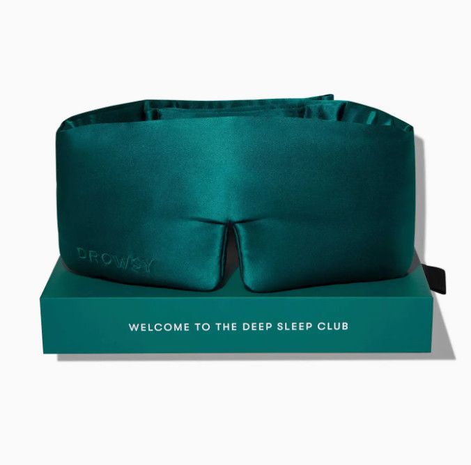 Green Sapphire Silk Sleep Mask