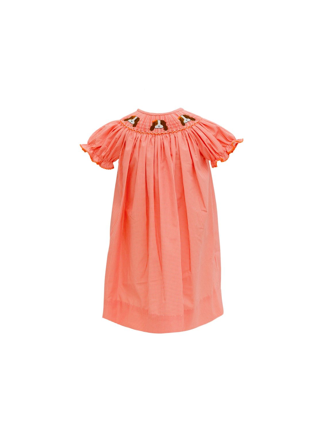 Orange Hound Dog Bishop Dress