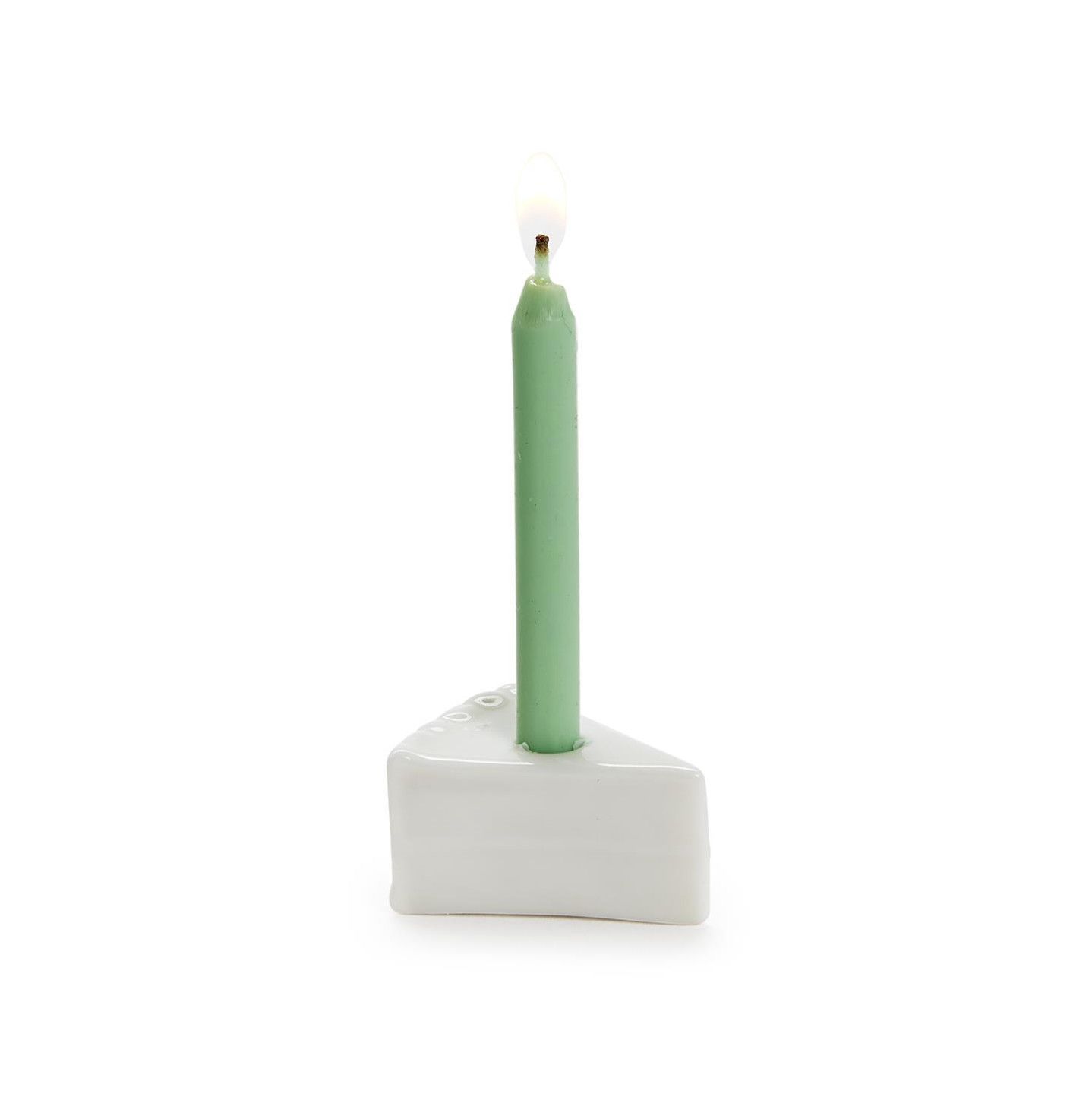 Slice of Cake Candle Holder w/ Candle