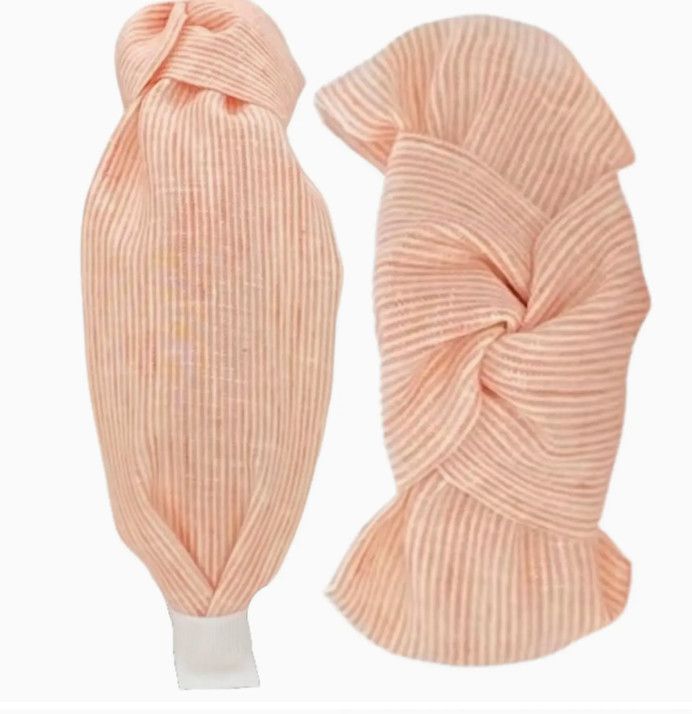 Knotted Headband - Orange Linen