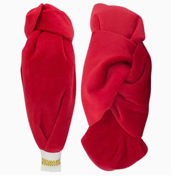 Knotted Headband - Red Velvet