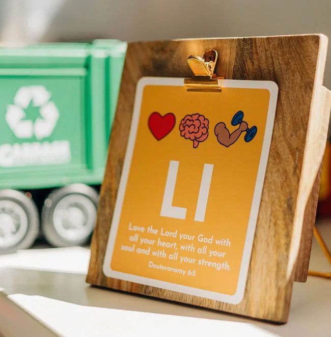 ABC Scripture Cards w/ Wooden Clipboard