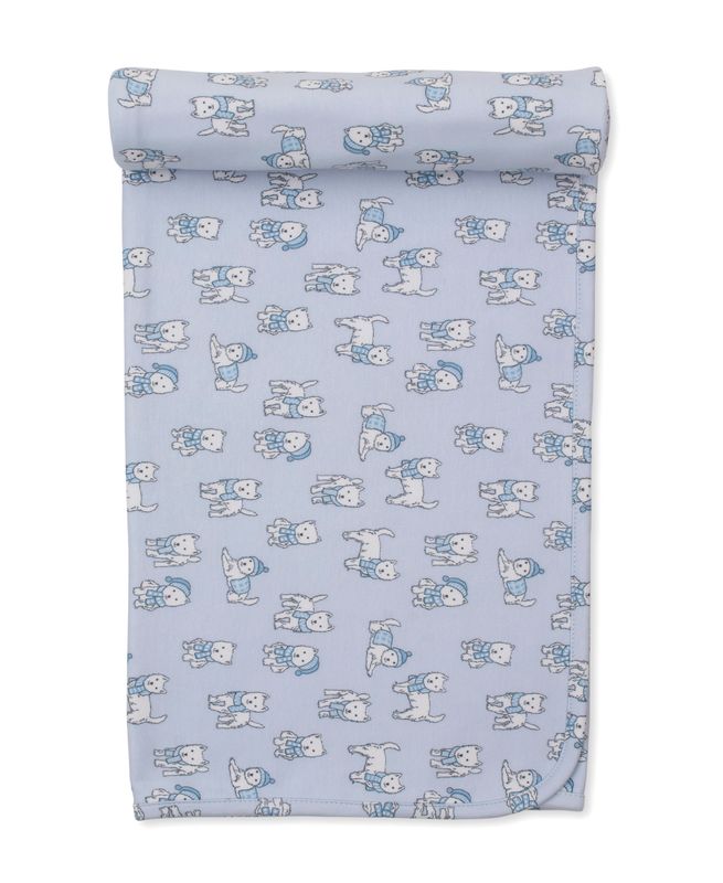 Pack of Pups Blanket Blue