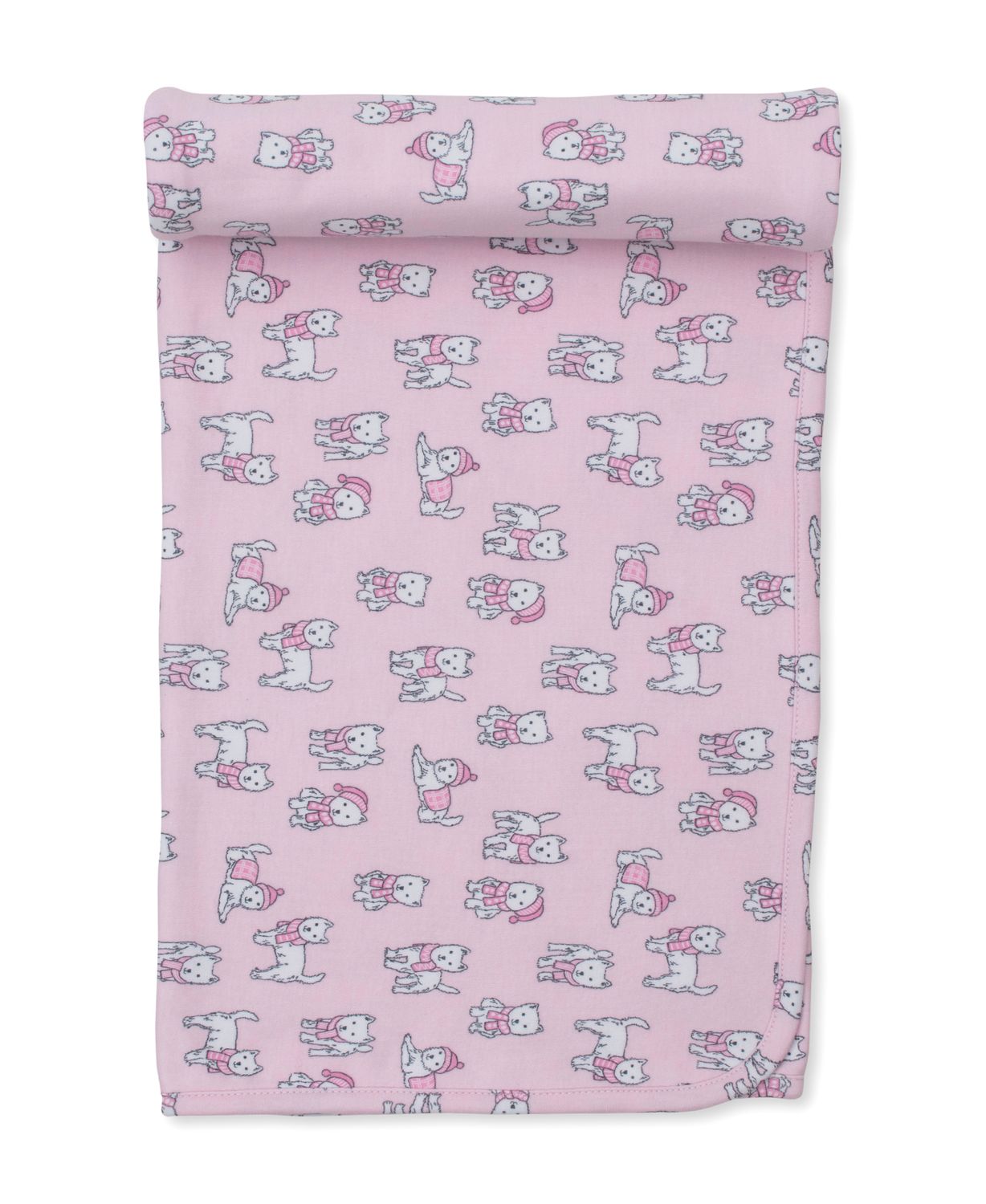 Pack of Pups Blanket Pink