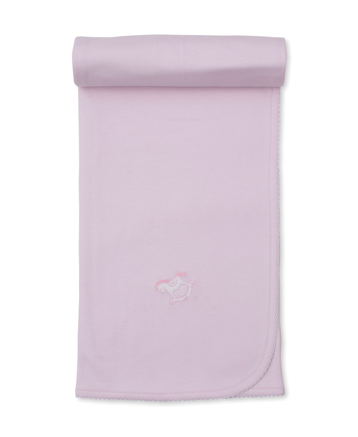 Riding Rockers Blanket Solid Pink