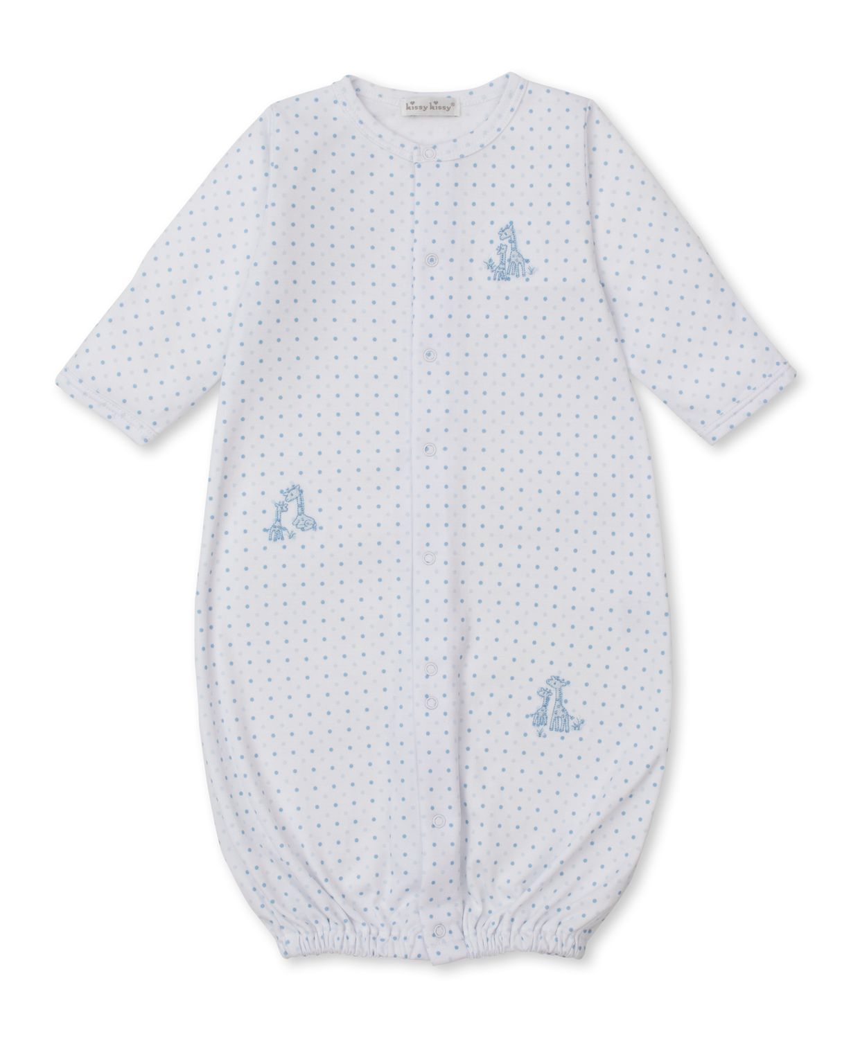 Giraffe Grace Converter Gown Dot Blue