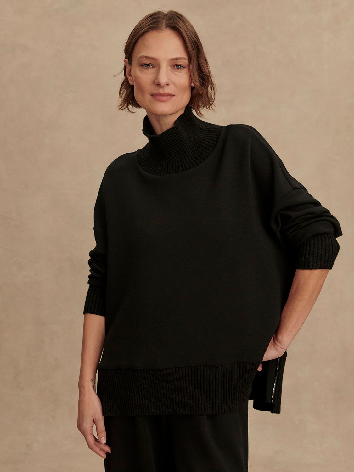 Barker High Neck Sweat Black