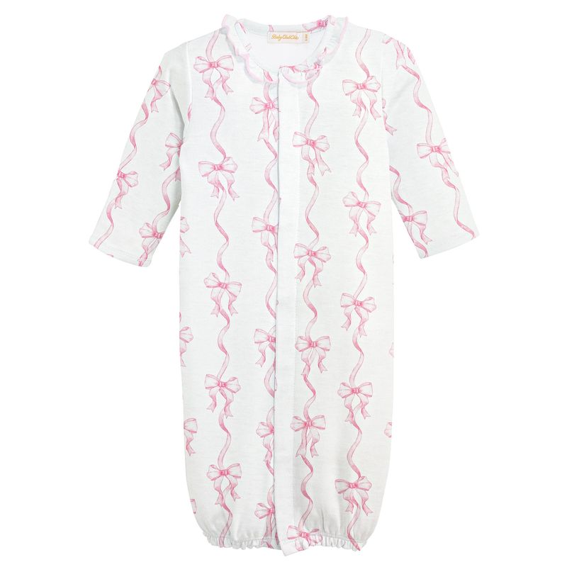 Coquette Bows Printed Conv Gown w/ Ruffle
