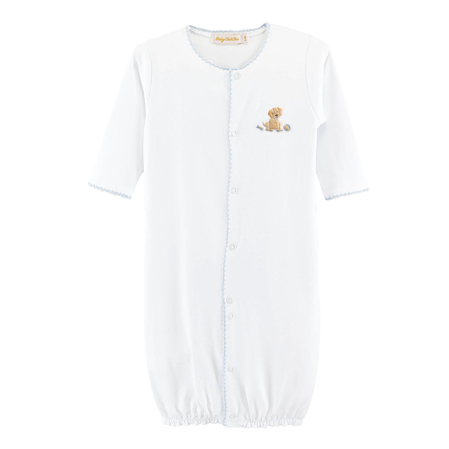 Good Puppy Boy Convert. Gown w/ Crochet
