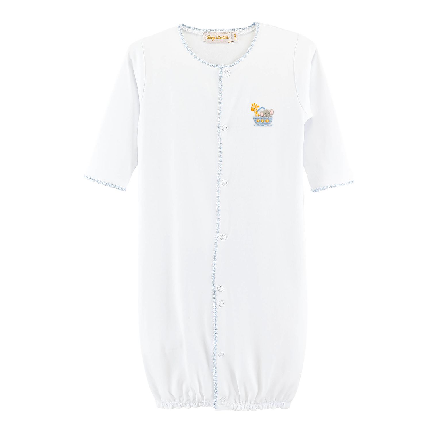 Noah&#39;s Ark Blue Convert. Gown w/ Crochet