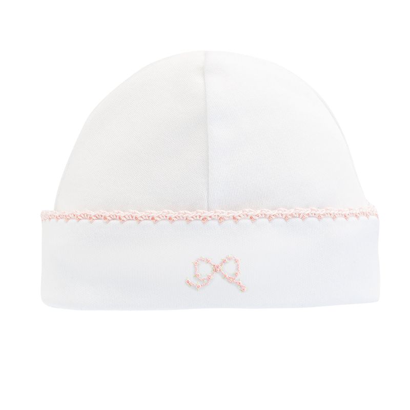 Pretty Bows Hat w/ Crochet Trim