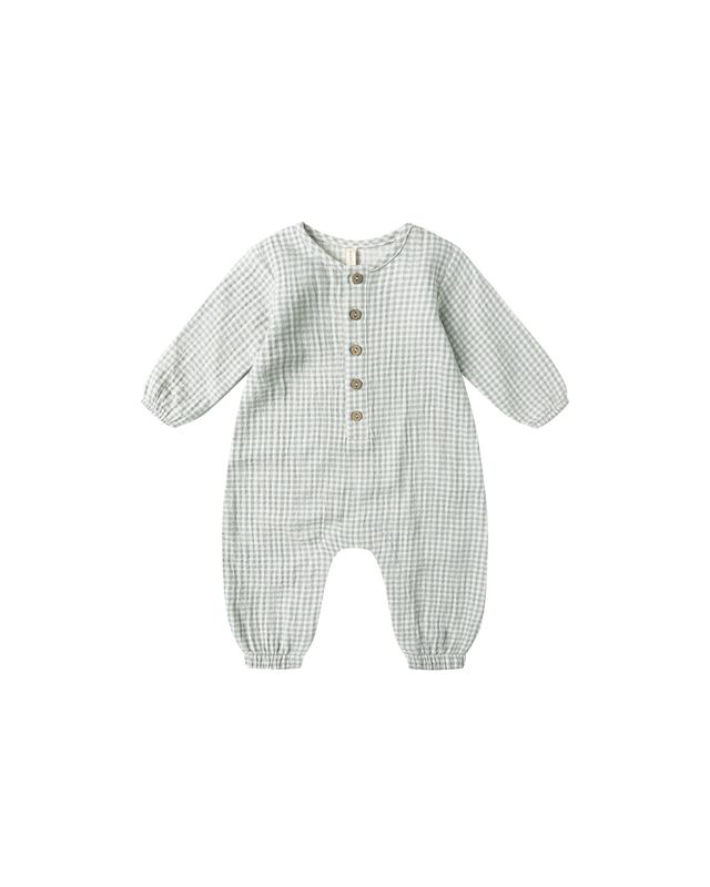 Woven Jumpsuit Blue Gingham
