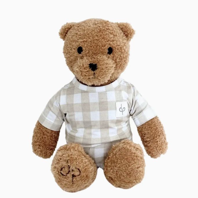 Teddy Plush Toy: Gingham