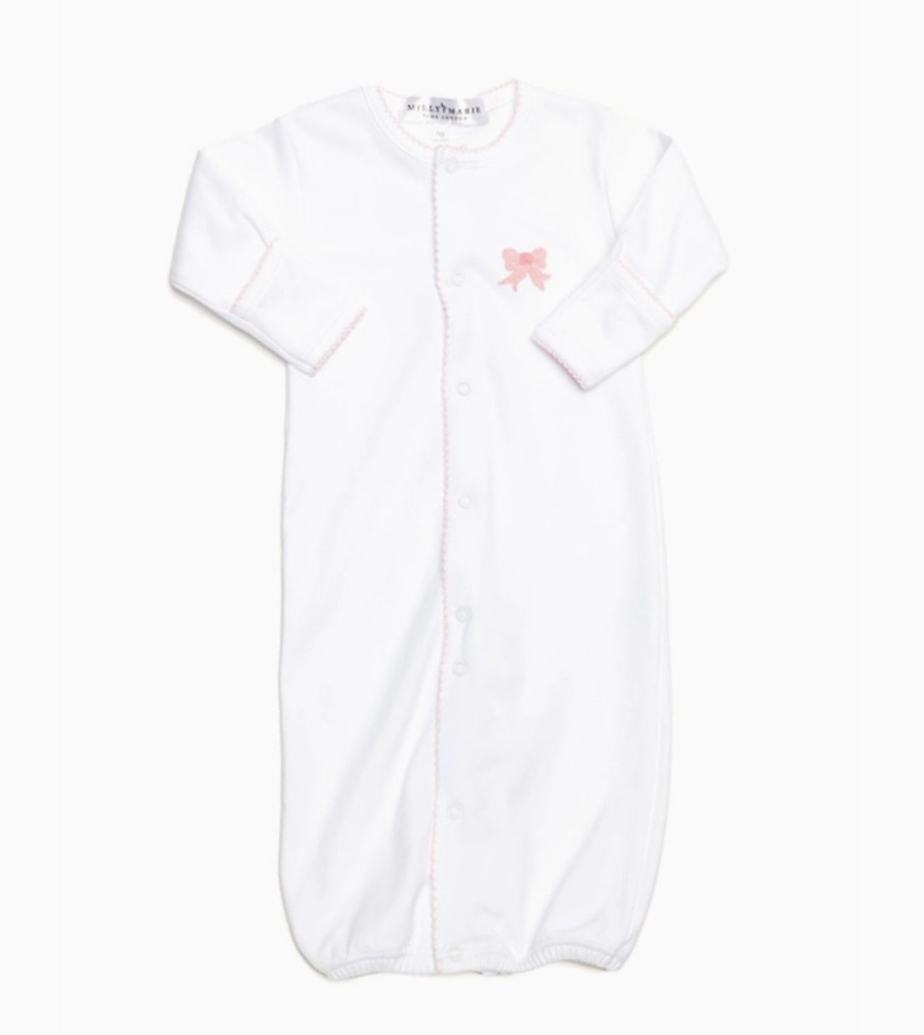 Classic Bow Pima Converter Gown White