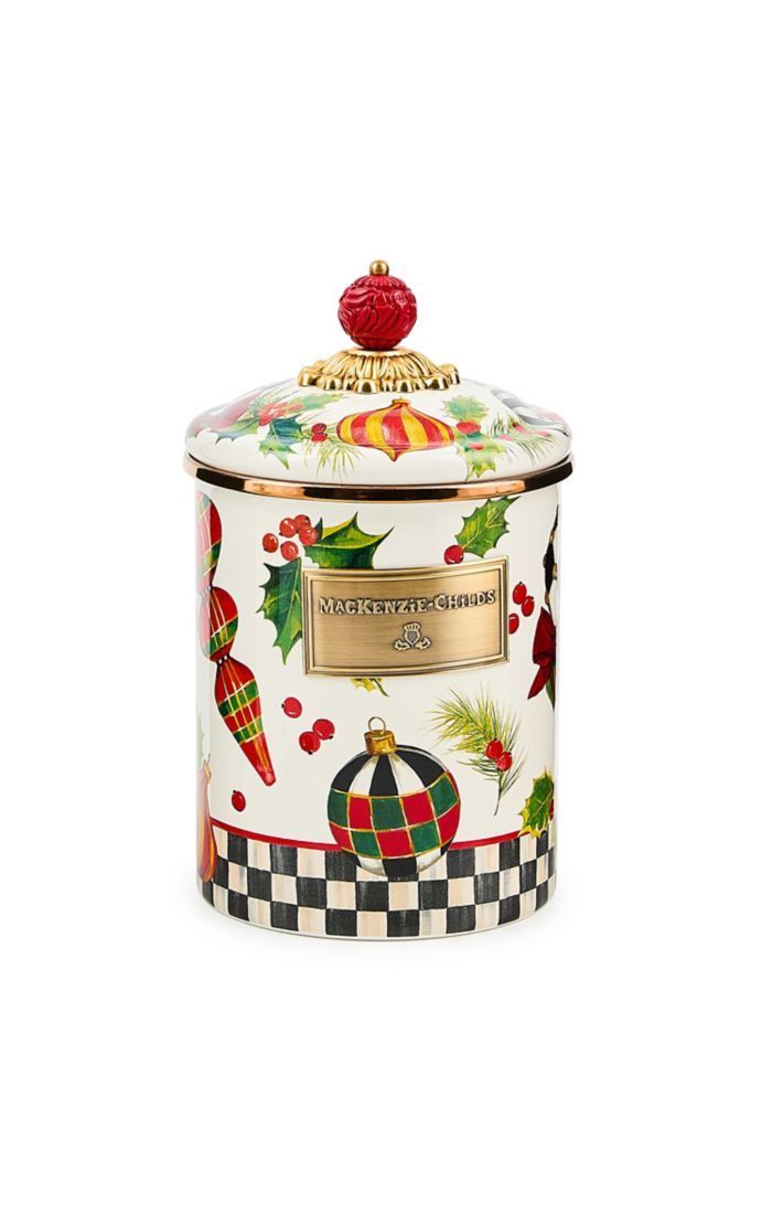 Deck The Halls Medium Canister