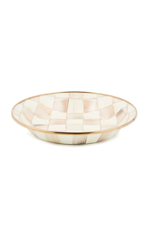 Mocha Check Pie Plate