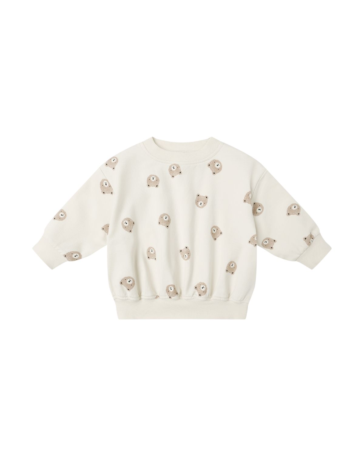 Natural Brown Bear Sweat Set 2-3Y